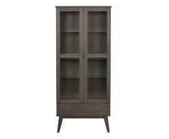 Rowico Home Filippa Vitrinskåp Mörkbrun 185cm