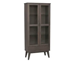 Rowico Home Filippa Vitrinskåp Mörkbrun 185cm