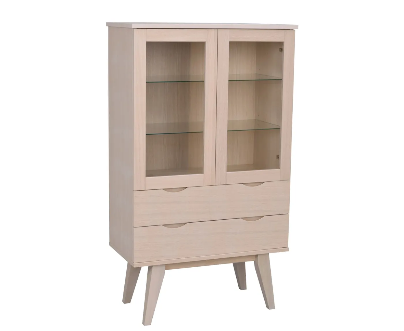 Rowico Home Filippa Vitrinskåp Vitpigmenterad 140cm