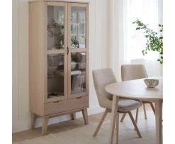 Rowico Home Filippa Vitrinskåp Vitpigmenterad 185cm