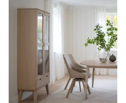 Rowico Home Filippa Vitrinskåp Vitpigmenterad 185cm