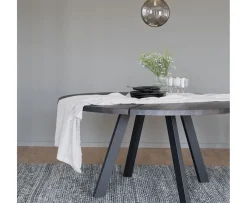Rowico Home Fred Matbord Mörkbrun Ø160