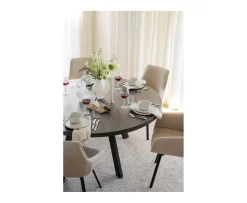 Rowico Home Fred Matbord Mörkbrun Ø160