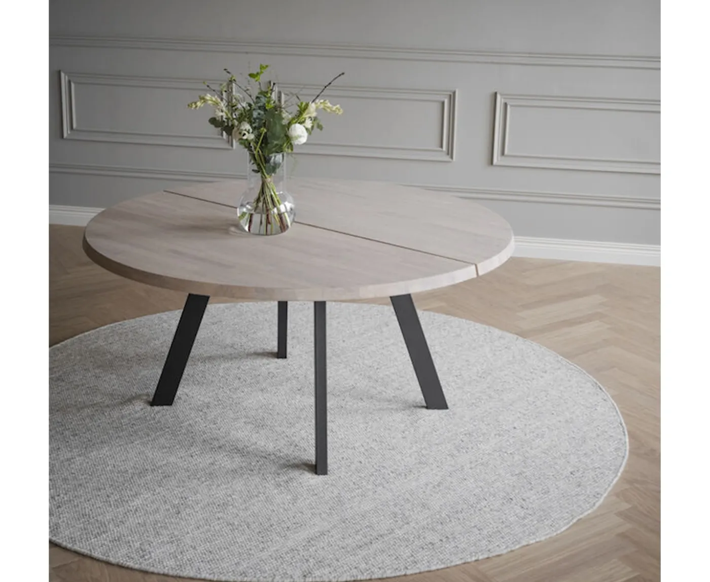 Rowico Home Fred Matbord Vitpigmenterad Ø160