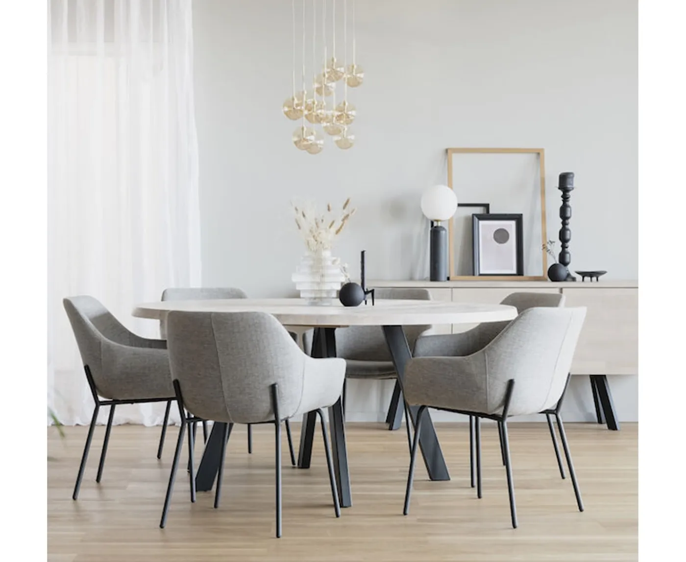 Rowico Home Fred Matbord Vitpigmenterad Ø160