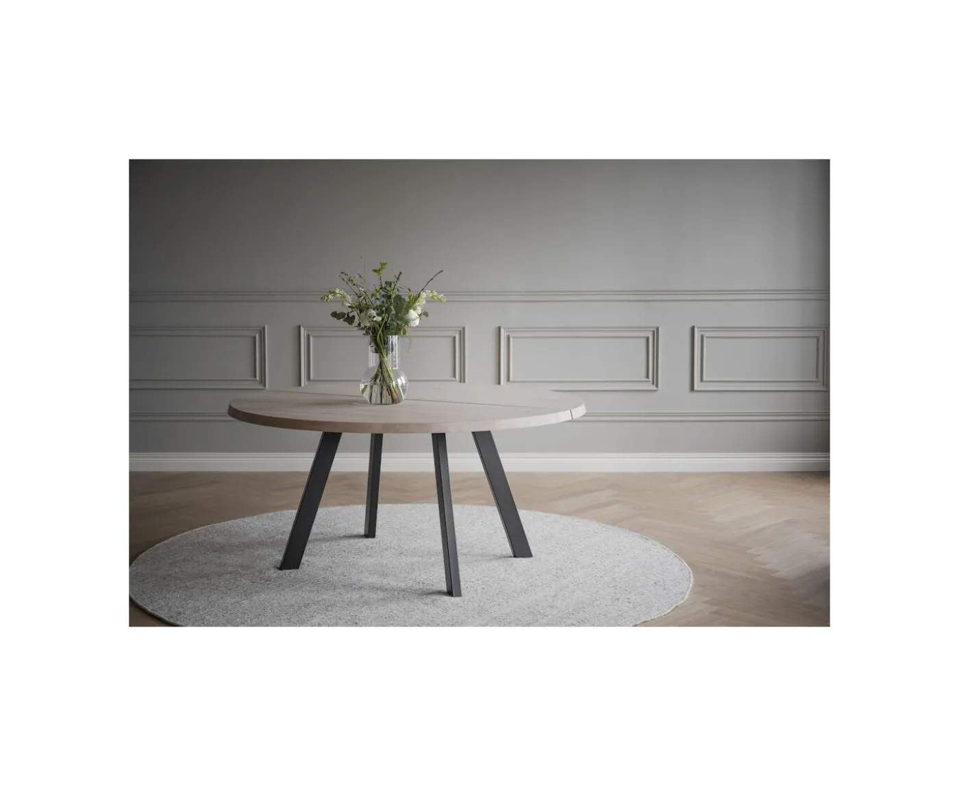 Rowico Home Fred Matbord Vitpigmenterad Ø160