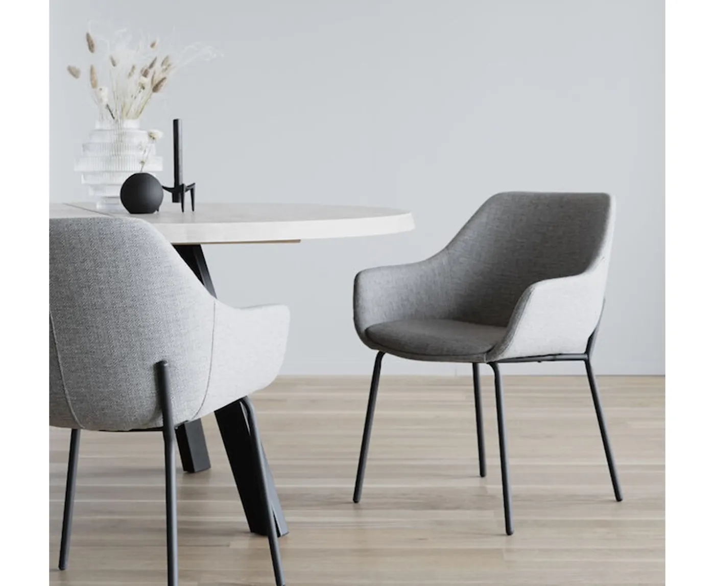 Rowico Home Fred Matbord Vitpigmenterad Ø160