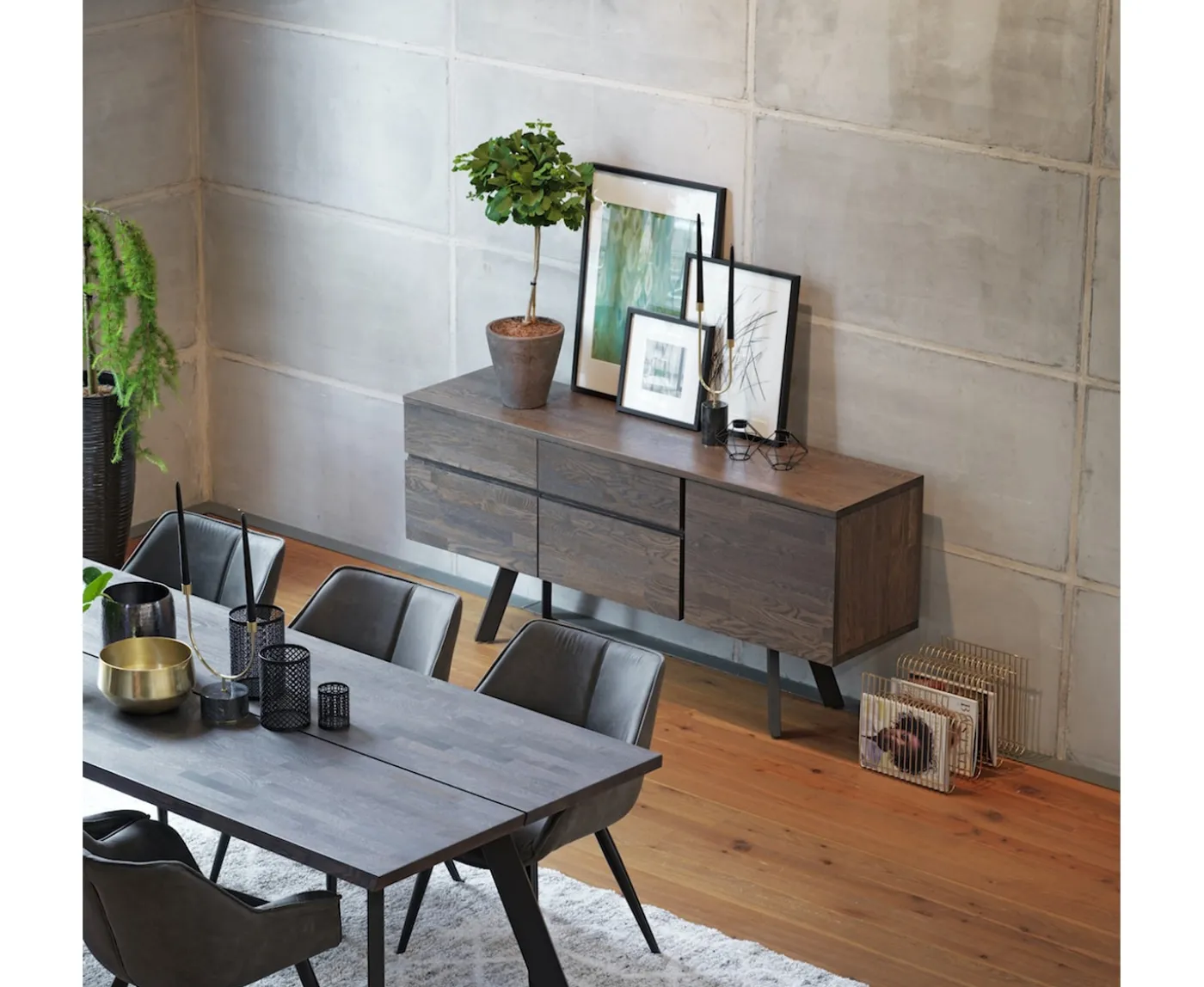 Rowico Home Fred Sideboard Mörkbrun