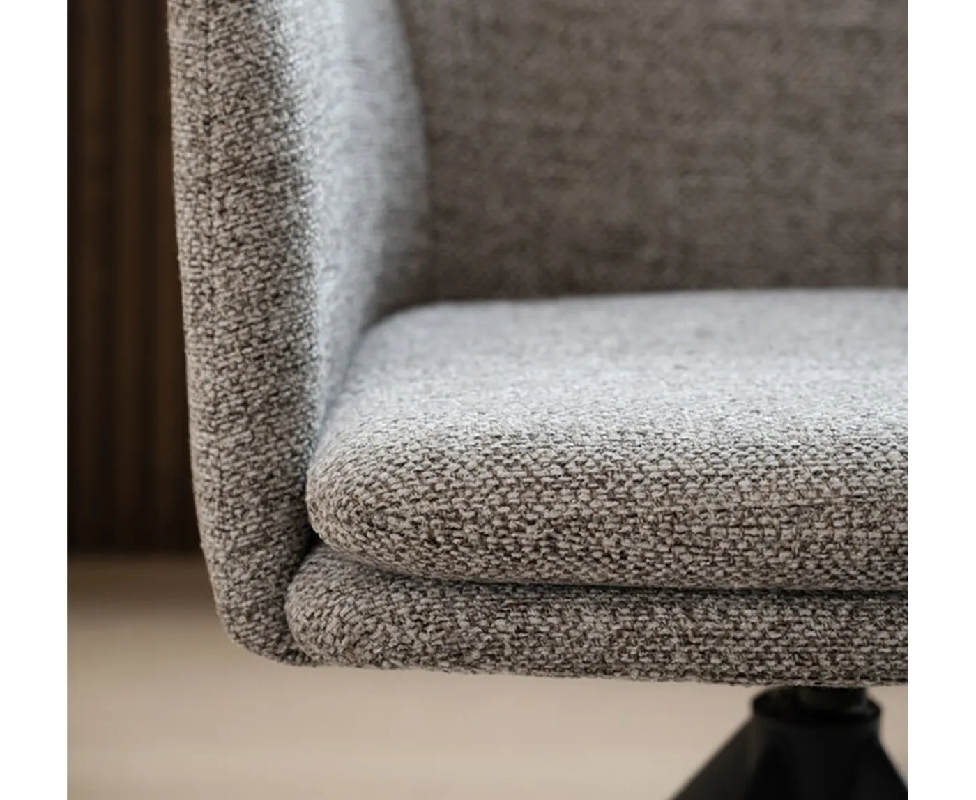 Rowico Home Gladstone Karmstol Mörkbeige/Svart