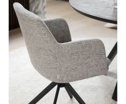 Rowico Home Gladstone Karmstol Mörkbeige/Svart