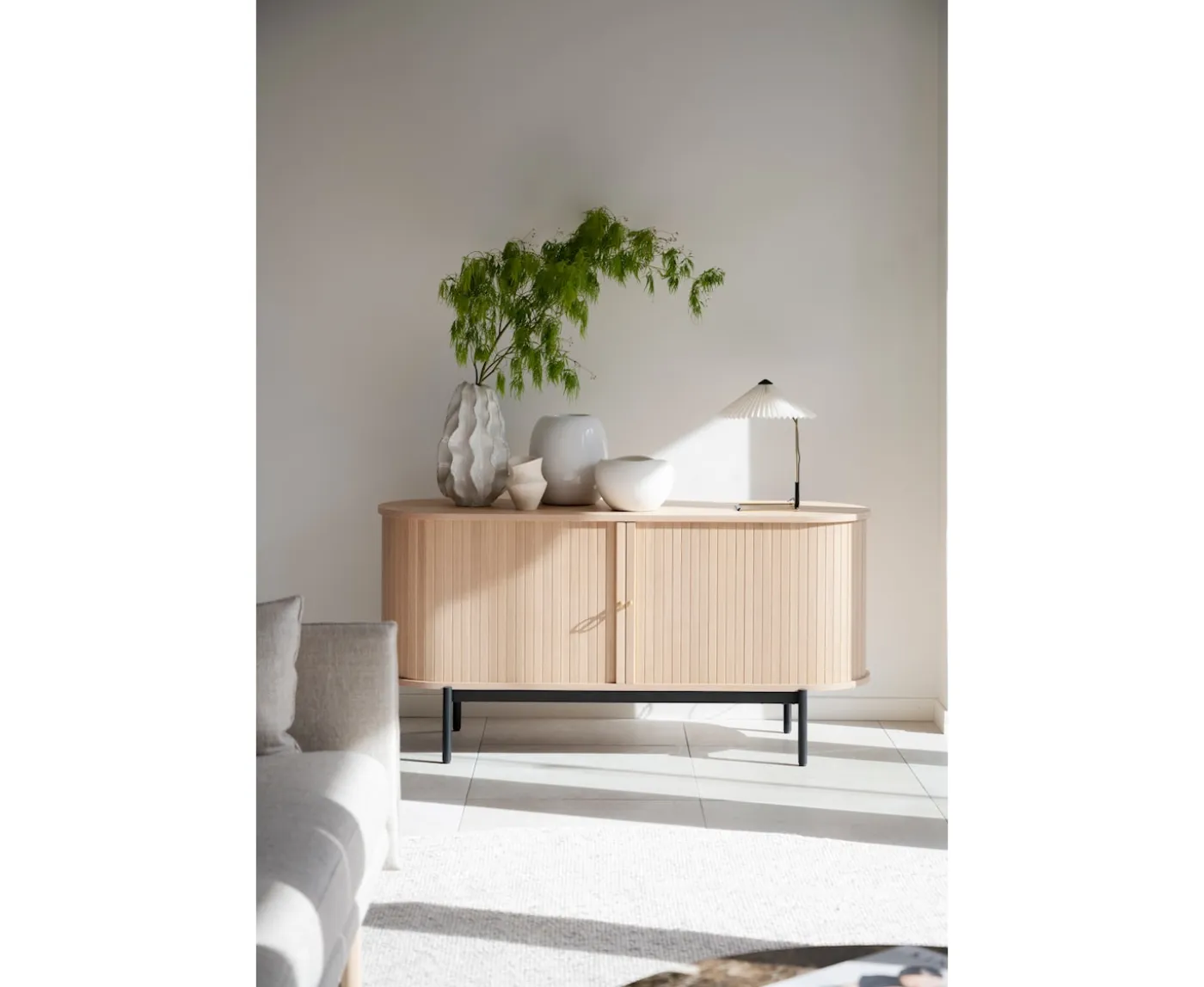 Rowico Home Haddington Sideboard Vitpigmenterad/Svart142cm