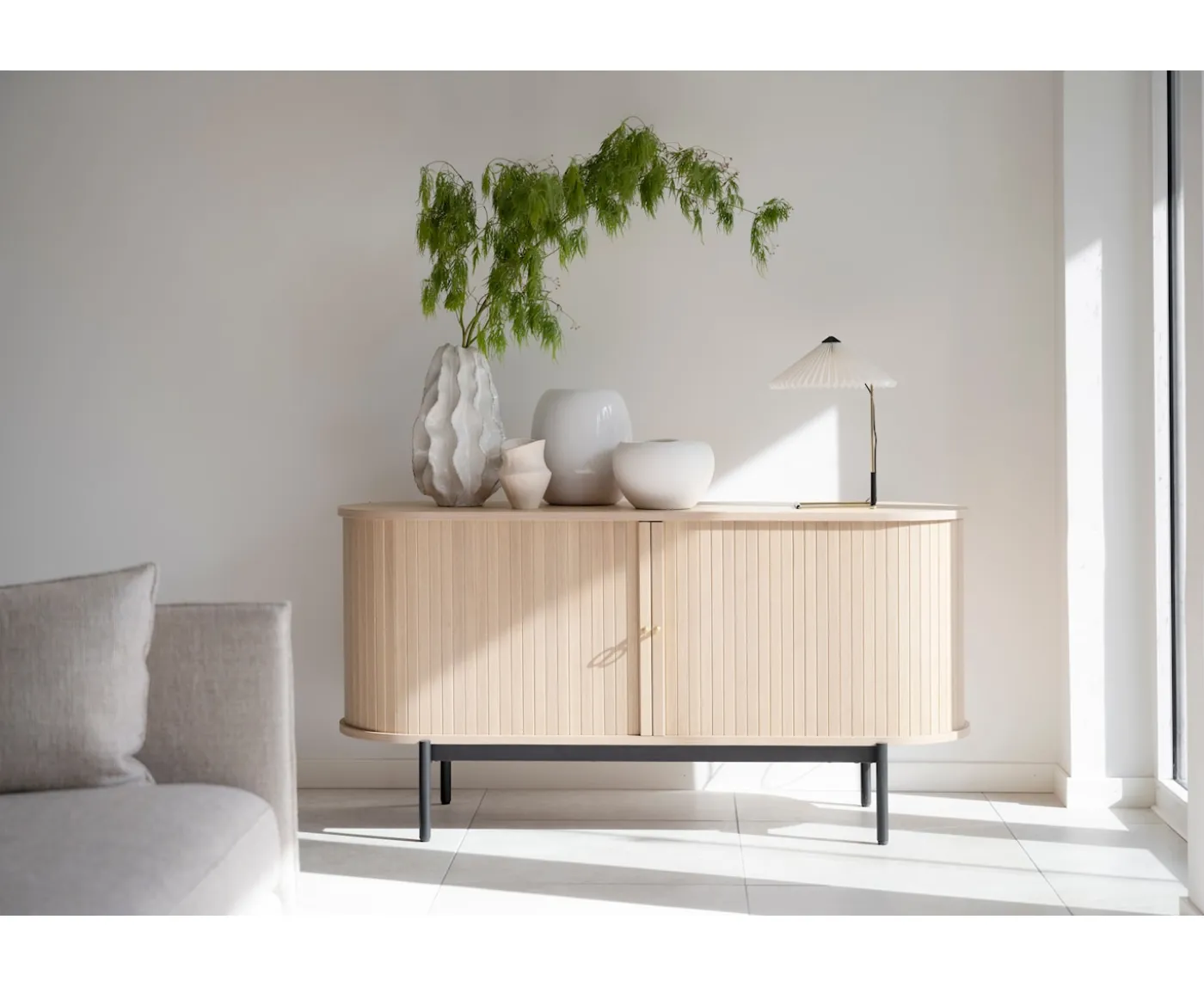 Rowico Home Haddington Sideboard Vitpigmenterad/Svart142cm