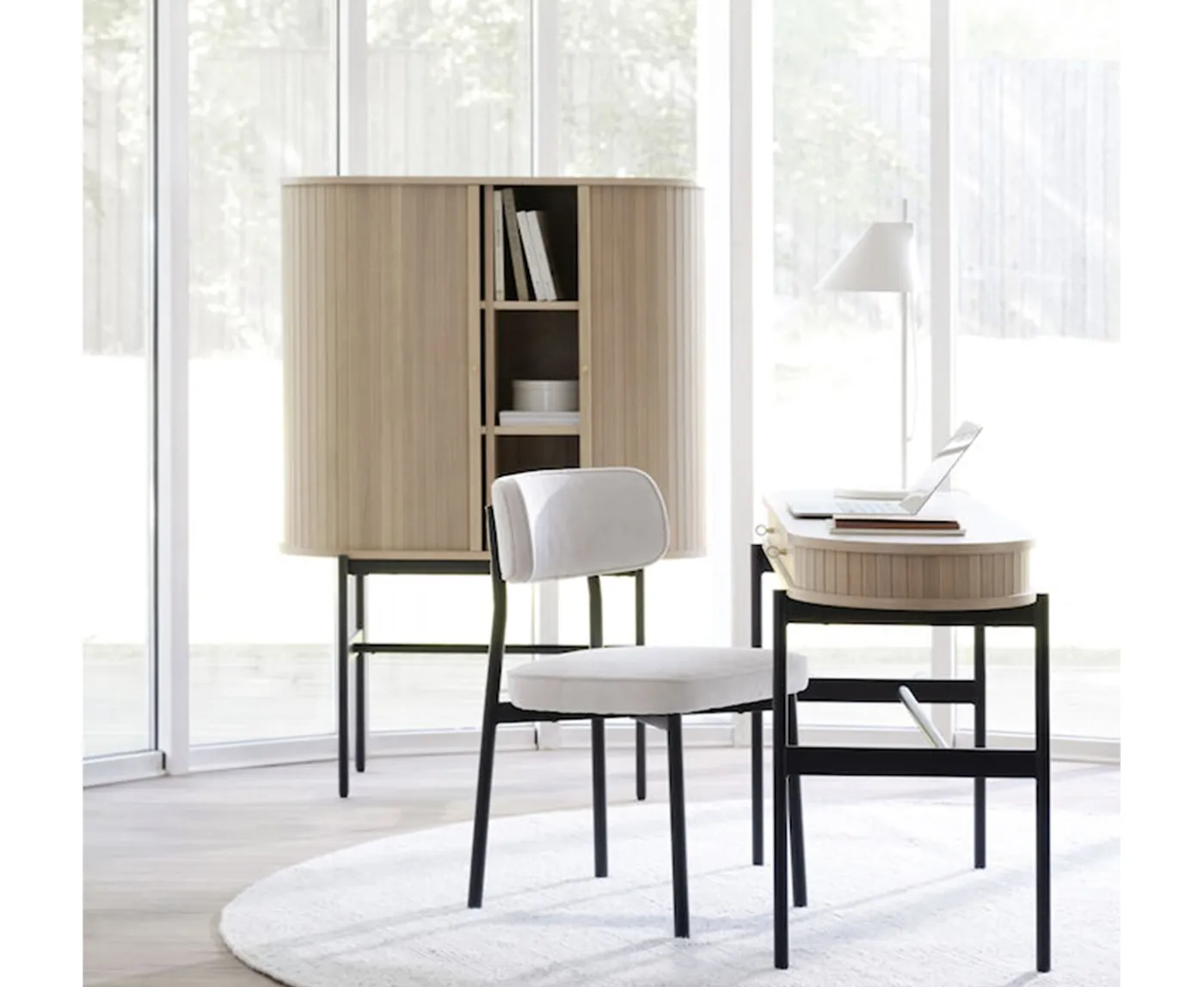 Rowico Home Haddington Skåp Vitpigmenterad/Svart102cm
