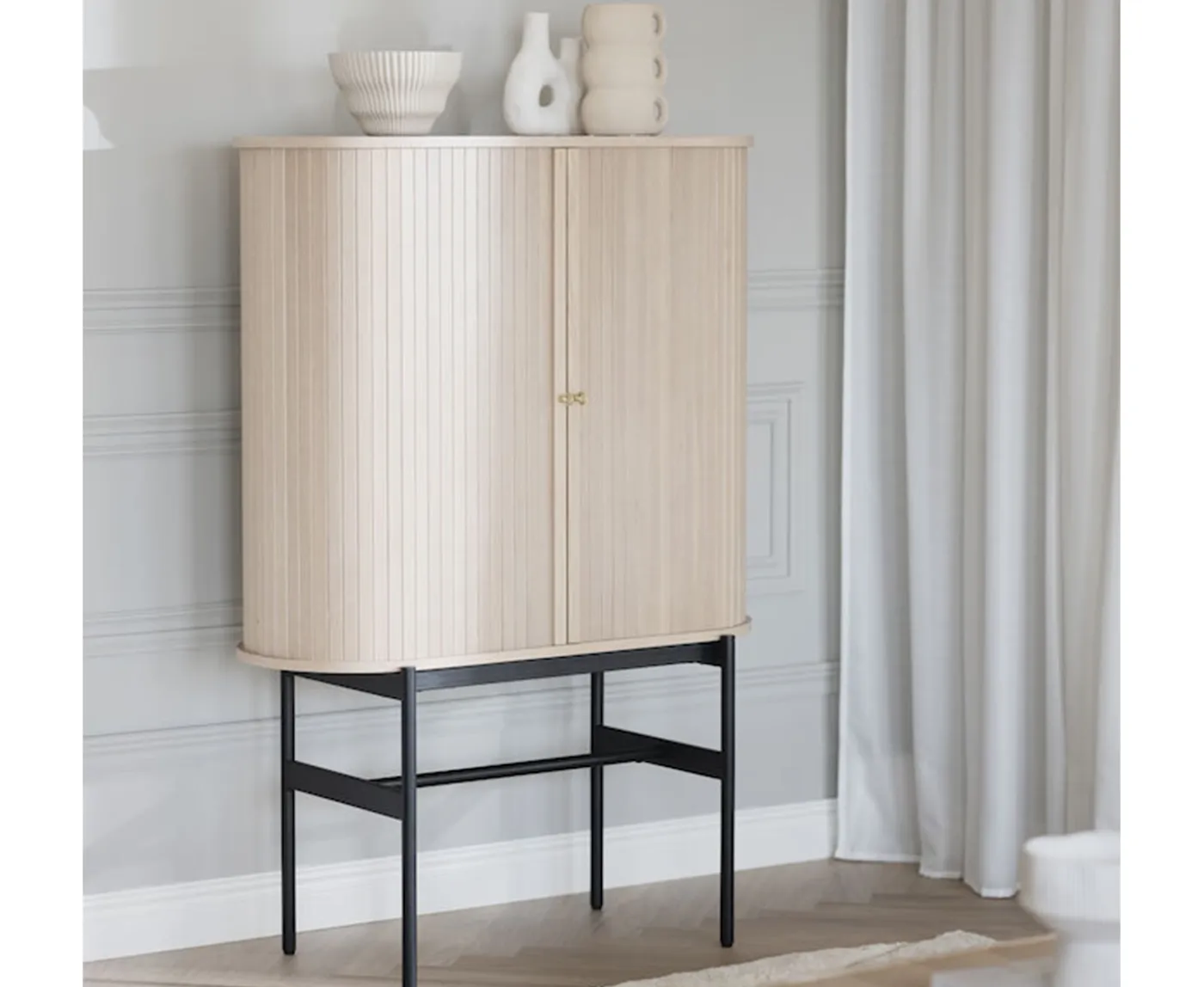 Rowico Home Haddington Skåp Vitpigmenterad/Svart102cm