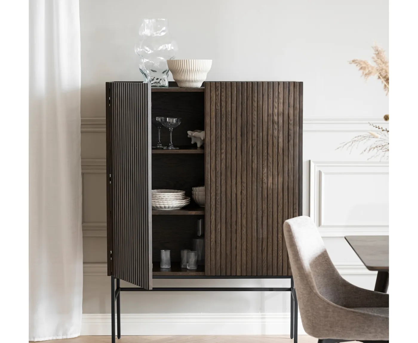 Rowico Home Halifax Skåp Brun/Svart 100cm
