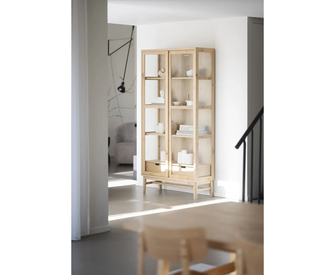 Rowico Home Hazelton Vitrinskåp Ek 203cm
