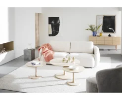 Rowico Home Hobart Soffbord Vitpigmenterad Ek Ø90