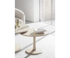 Rowico Home Hobart Soffbord Vitpigmenterad Ek Ø60