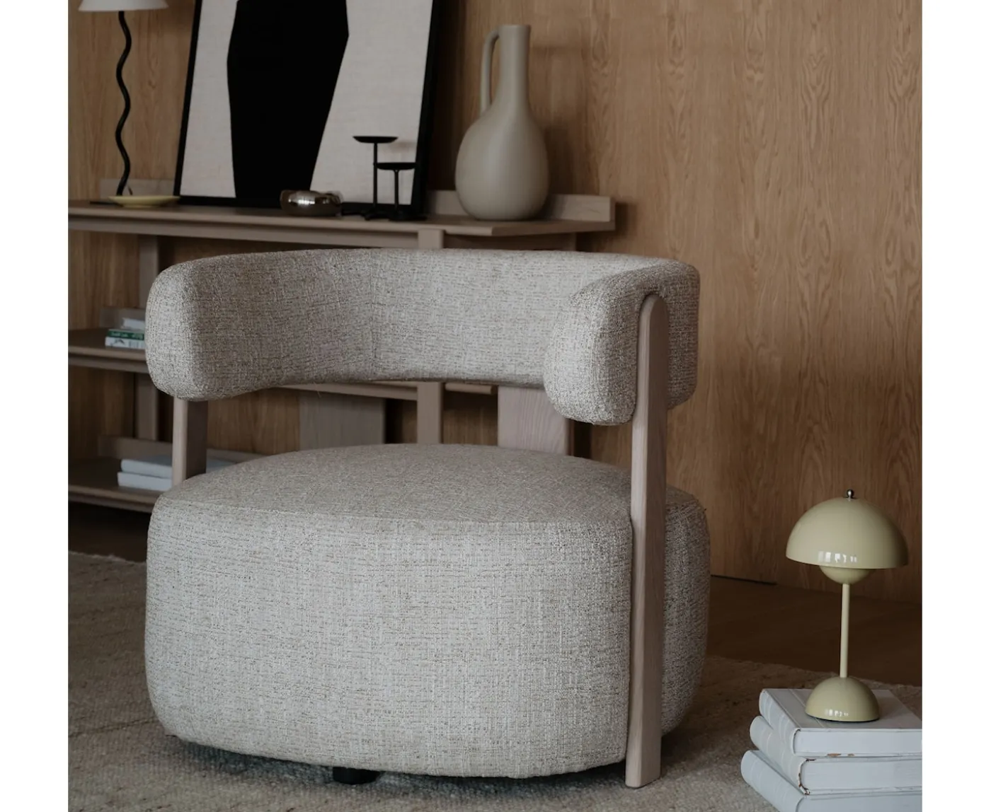 Rowico Home Jenison Loungestol Ljusbeige/Vitpigmenterad