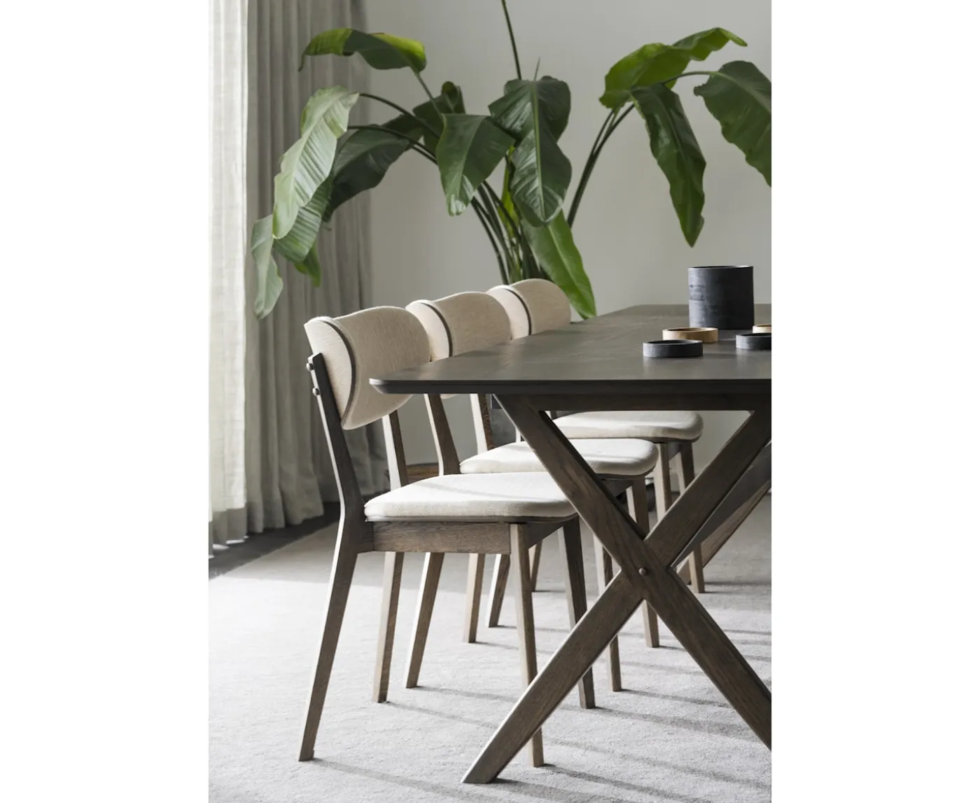 Rowico Home Kato Matstol Brun Ek/Beige