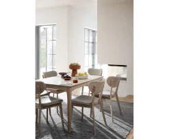 Rowico Home Kato Matstol Vitpigmenterad/Gråbeige