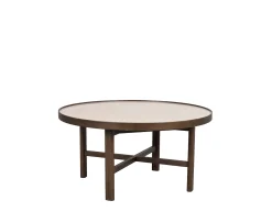 Rowico Home Marsden Soffbord Beige/Brun Ø90