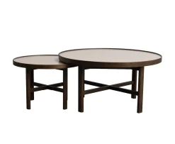 Rowico Home Marsden Soffbord Beige/Brun Ø90