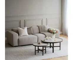 Rowico Home Marsden Soffbord Beige/Brun Ø60