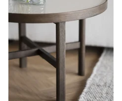 Rowico Home Marsden Soffbord Beige/Brun Ø60