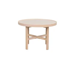 Rowico Home Marsden Soffbord Beige/Vitpigmenterad Ø60