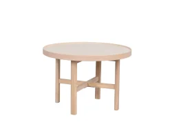 Rowico Home Marsden Soffbord Beige/Vitpigmenterad Ø60