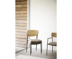Rowico Home Maymont Matstol Ek/Mörkbeige/Svart
