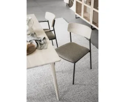 Rowico Home Maymont Matstol Vitpigmenterad Ek/Mörkbeige/Svart