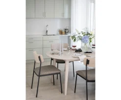 Rowico Home Maymont Matstol Vitpigmenterad Ek/Mörkbeige/Svart