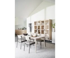 Rowico Home Maymont Matstol Vitpigmenterad Ek/Mörkbeige/Svart