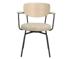 Rowico Home Merrick Snurr Karmstol Ek/Svart