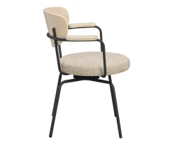 Rowico Home Merrick Snurr Karmstol Ek/Svart