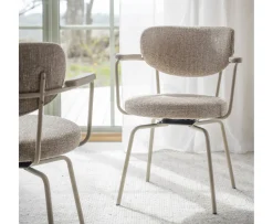 Rowico Home Merrick Snurr Karmstol Mörkbeige/Beige
