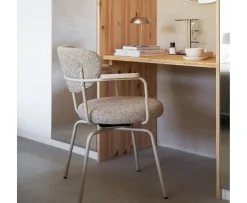 Rowico Home Merrick Snurr Karmstol Mörkbeige/Beige