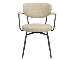 Rowico Home Merrick Snurr Karmstol Mörkbeige/Svart