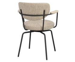 Rowico Home Merrick Snurr Karmstol Mörkbeige/Svart