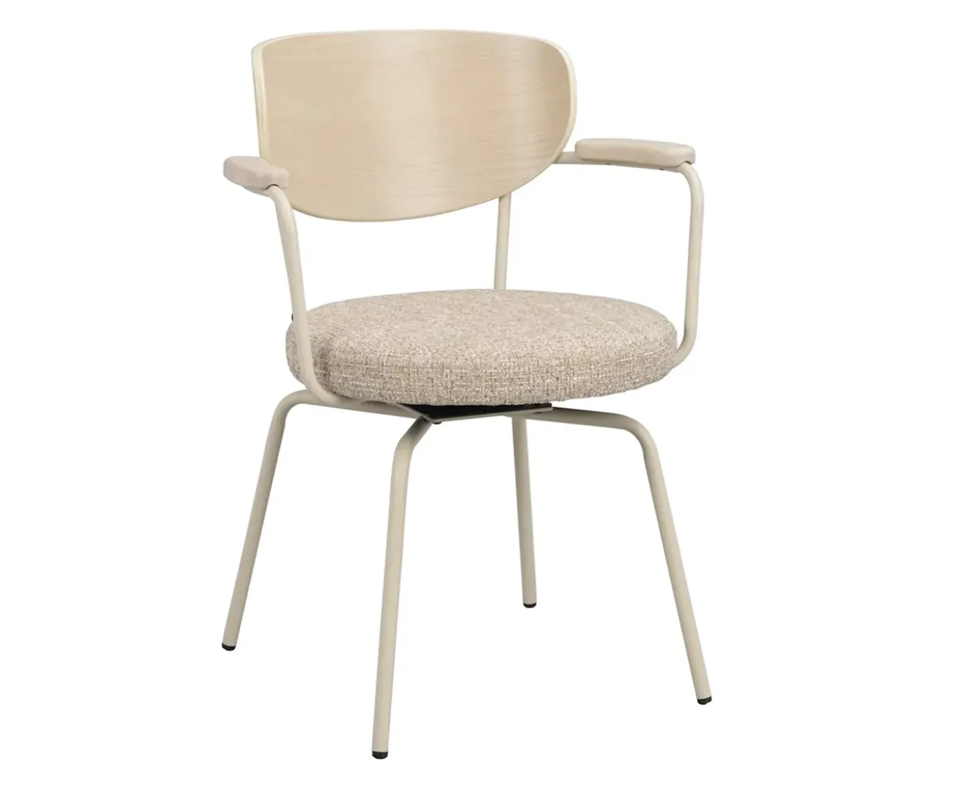 Rowico Home Merrick Snurr Karmstol Mörkbeige/Vitpigment