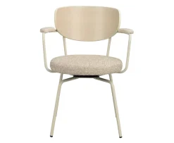 Rowico Home Merrick Snurr Karmstol Mörkbeige/Vitpigment