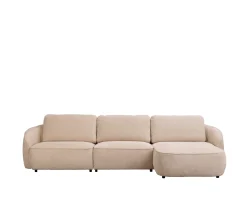 Rowico Home Norris 4-sits Soffa Schäslong Höger Ljusbeige 319cm