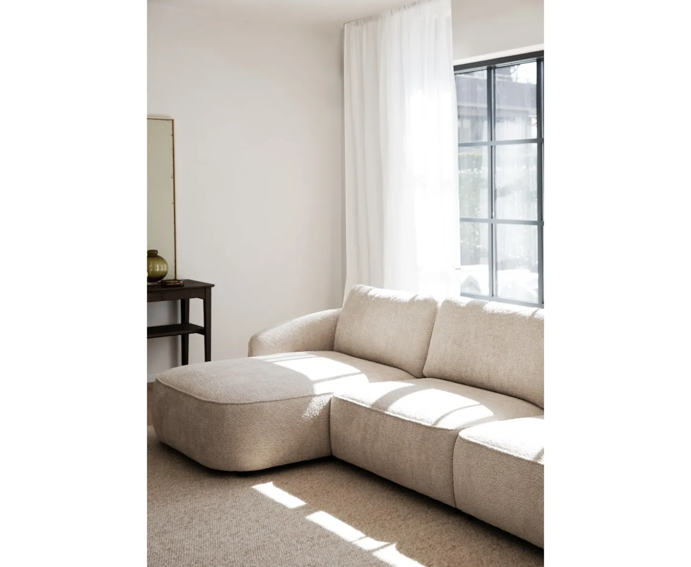 Rowico Home Norris 4-sits Soffa Schäslong Vänster Ljusbeige 319cm