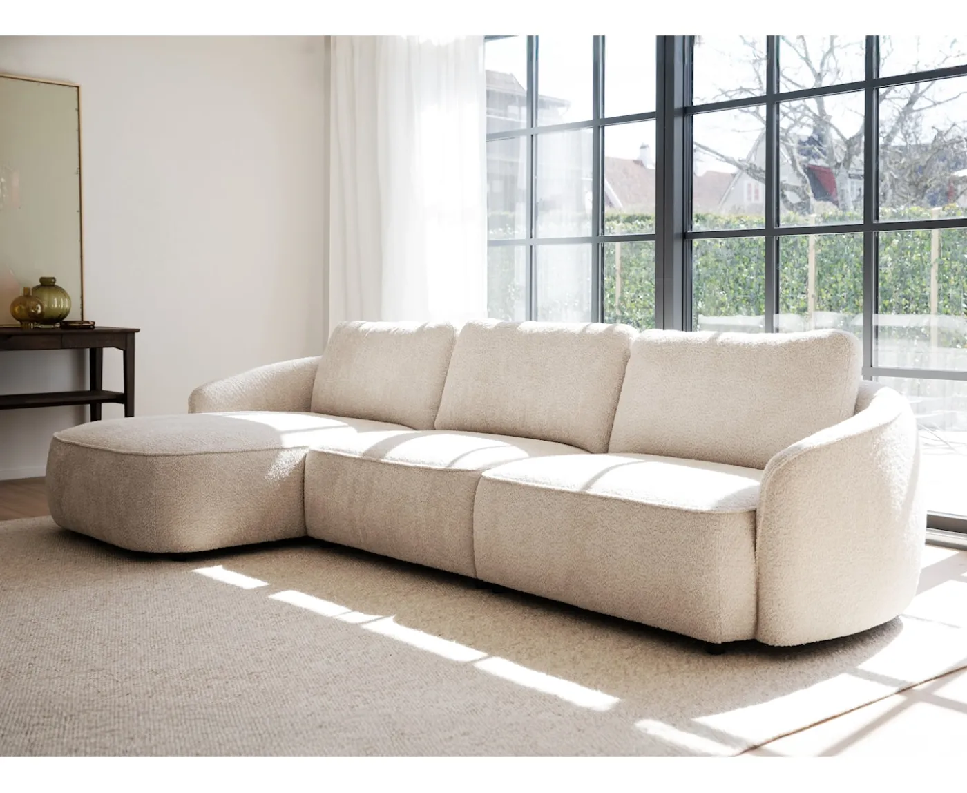 Rowico Home Norris 4-sits Soffa Schäslong Vänster Ljusbeige 319cm