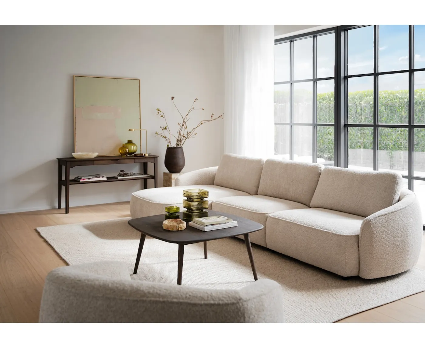 Rowico Home Norris 4-sits Soffa Schäslong Vänster Ljusbeige 319cm