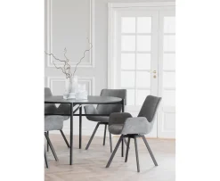 Rowico Home Norwell Karmstol Grå/Svart