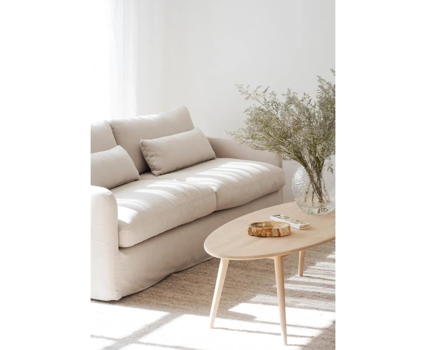 Rowico Home Peyton 3-sits Soffa Beige 213cm