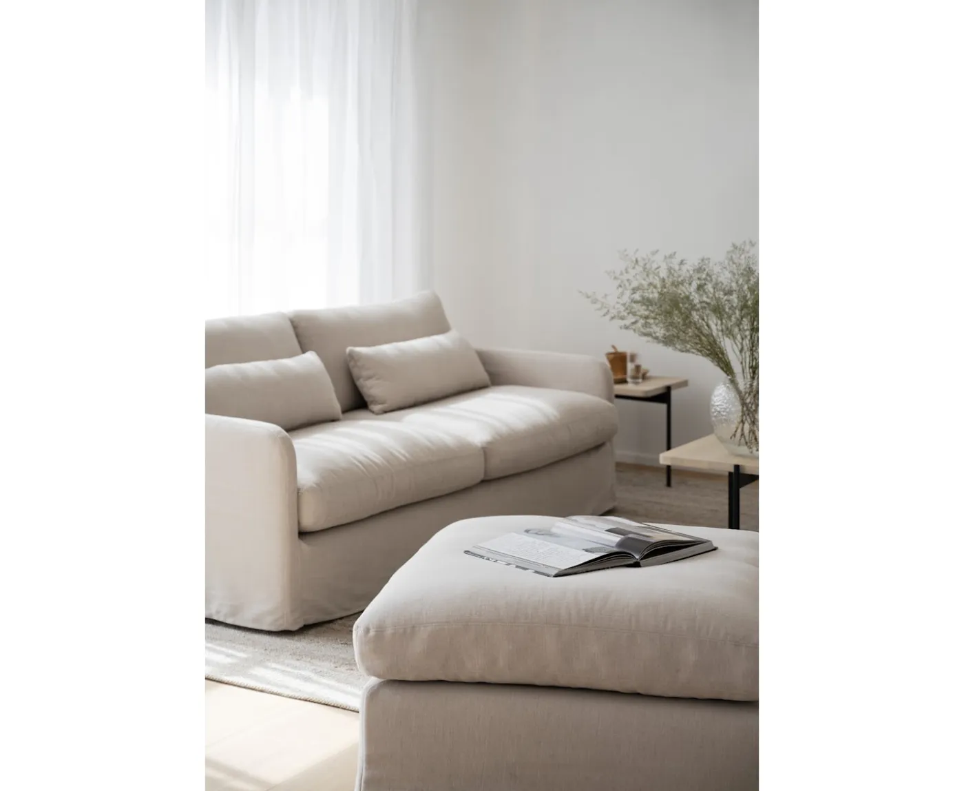 Rowico Home Peyton 3-sits Soffa Beige 213cm